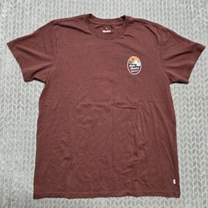 Katin Classics Easy Does It Organic Cotton Graphic T-Shirt Mens LG Maroon Brown